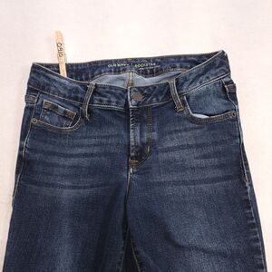 Old Navy Mid Rise Casual Medium Wash Button Zip Jeans Womens Size 2 Blue